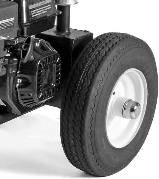 1" Bearing Log Splitter Wheel with Tire 4.8" wide X 8" diameter.