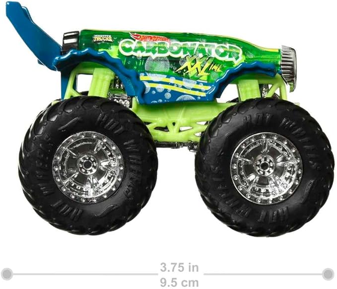 Hot Wheels Monster Trucks 4-Pack, Set of 4 1:64 Scale Toy Vehicles with Giant Wheels (Styles May Vary)
