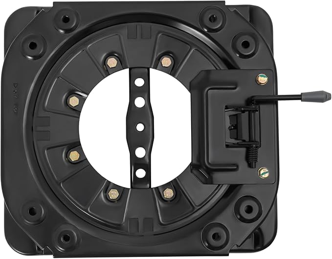 Steel Plate Swivel Seat Base, 360° Rotatable Sitz-Drehsockel W/Push Handle, 3.0mm Cold-Rolled Steel Plate & 4-Point Locking Design,Base Load 130kg For Vans Rvs Commercial Vehicles.