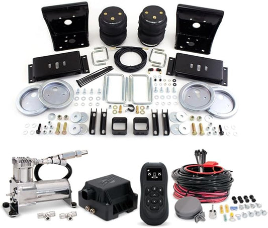 TrendsAuto Air Lift LoadLifter 5000 Air Spring Kit & WirelessAir 2nd Gen Compressor fits 2005 2010 F250 F350 Super Duty 4WD RWD | Dual-Path Control | Includes TrendsAuto Decal