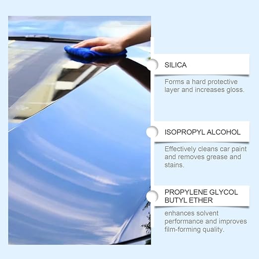 3-in-1 Quick Car Coating Spray,Water Repellent Polish & Protectant for Vehicle Paint,Glass,Wheels - Fast-Acting Hydrophobic Sealant Spray (5PCS)