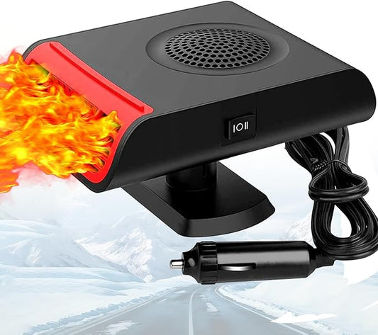 12V 150w Auto Heater,Leaflai Car Fan, 12V Portable Auto Cooling Fan 2 in 1 Fast Cooling/Heating Cigarette Lighter Car Fan for Vehicles Quick Cooling Air