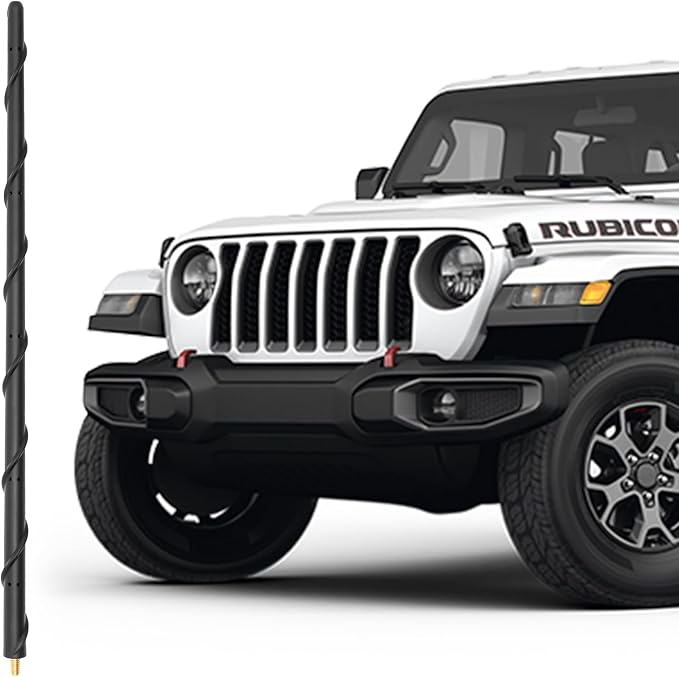 16 Inch Antenna for Jeep Wrangler Gladiator 2007-2026 Jeep Car Antenna Replacement, Short Antenna Jeep Wrangler JL JK Glaidator Accessories