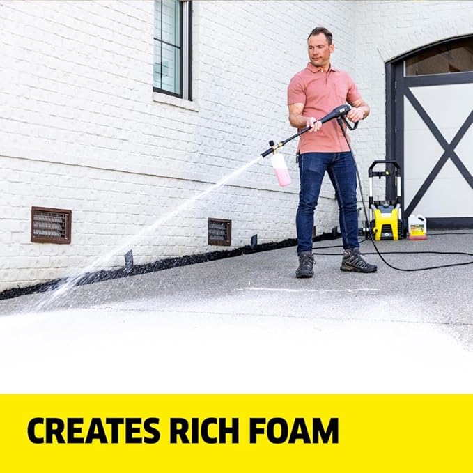 Kärcher Concrete & Driveway Cleaner, Cleans Concrete, Brick, Mansory, and Stone Areas, Highly Concentrated, Makes up to 40 gal of Cleaner, Readily Biodegradable, For Pressure Washers