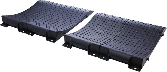 Homeon Wheels Tire Saver Ramps Anti-Slip Pads Design Car Tire Wheel Ramps for Flat Spot and Flat Tire Prevention Tire Savers for Storage Carrying Bag Easy to Store 4 Pack Black