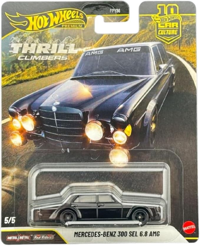 Hot Wheels Premium Thrill Climbers 5-Car Set, Car Culture, Die-Cast 1:64 Scale Rally Cars Bundle FPY86-961Q