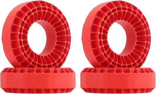 INJORA Silicone Rubber Insert for 118-122mm 4.75" OD 1.9" Wheel Tires(Large Red)