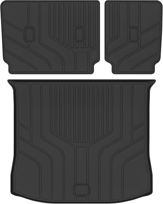 Cartist Cargo Mat Compatible with Ford Edge 2015-2024 Accessories Cargo Liner TPE All Weather Anti-Slip Odorless
