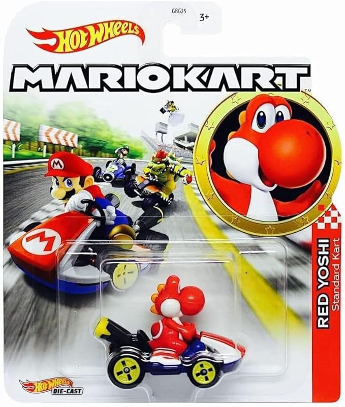 Hot Wheels Mario Kart Die-Cast Character Cars Collection, 8-Pack Bundle, Nintendo Gaming Collectibles Gbg25-957k