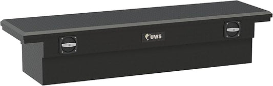 UWS EC10033 Secure Lock 72-Inch Matte Black Heavy-Wall Aluminum Truck Tool Box with Low Profile, RigidCore Lid