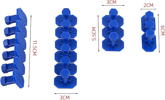 6PCS Glue Tabs Tooth Repair Kit, Dent Remover Tool for Car Paintless Dent Repair Tool Auto Dent Repair Tools Long Dent Repair Tools
