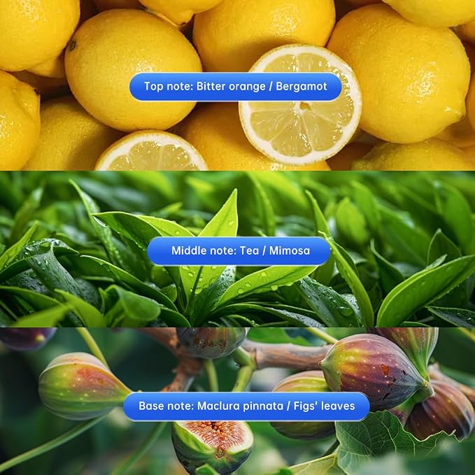 GLODWAY Car Air Freshener Spray,Lemon Scent, 6 OZ Odor Eliminator,4 Pack, for Cars, Trucks, RVs, Home