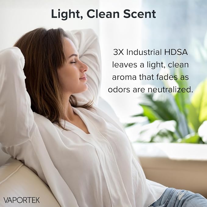 Vaportek Heavy Duty Odor Neutralizer HDSA 2.0, 1-Pack Odor Eliminator & Odor Absorber, Car Deodorizer for Home, Office, Garage & Basement, Long Lasting Odor Removal up to 20,000 Cu Ft, 3X Industrial