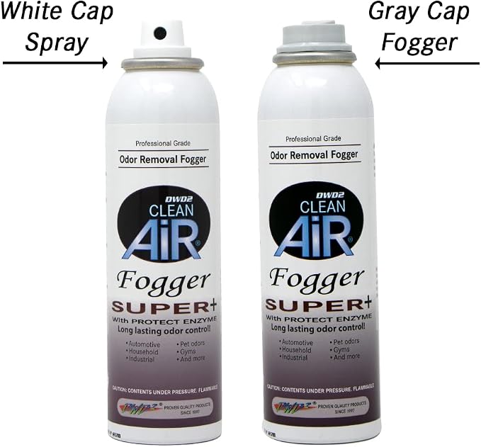 DWD2 Clean Air Odor Removal Fogger Super Plus – Enzyme-Based Interior Odor Control for Cars, Homes & Enclosed Spaces, Plant-Based, Non-Toxic, Powerful Formula for Air Freshening