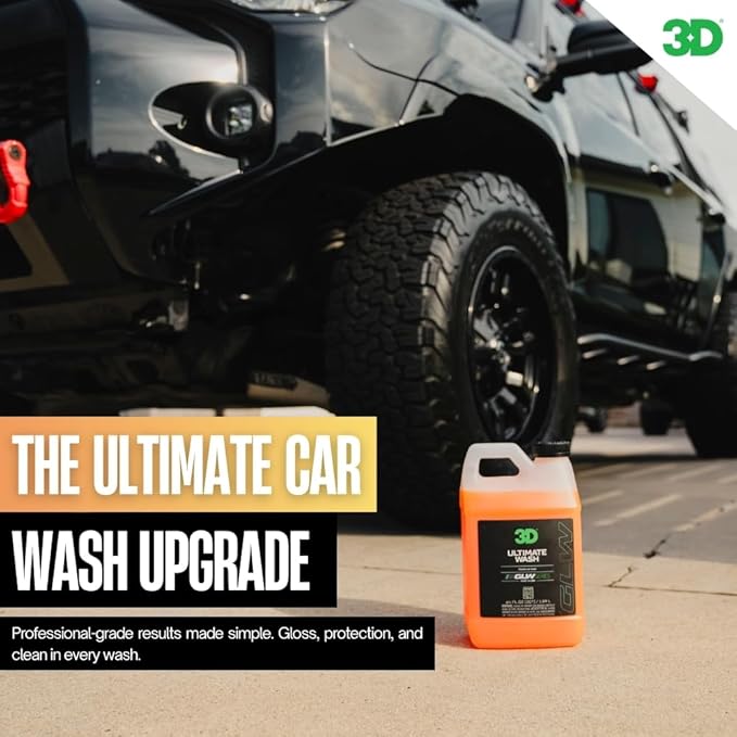 3D Ultimate Wash 16 0z – pH Neutral Car Wash Soap with Ultra Foam – Scratch-Free, High-Foaming Car Soap for Paint Protection – Safe for All Finishes