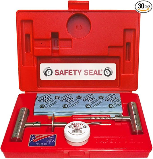 Safety Seal Tire Repair Kit – Truck Deluxe Kit, 30 Repairs (8"), 4.75" Probe, Case Kit, Tubeless Tire Repair for Trucks & Commercial Vehicles