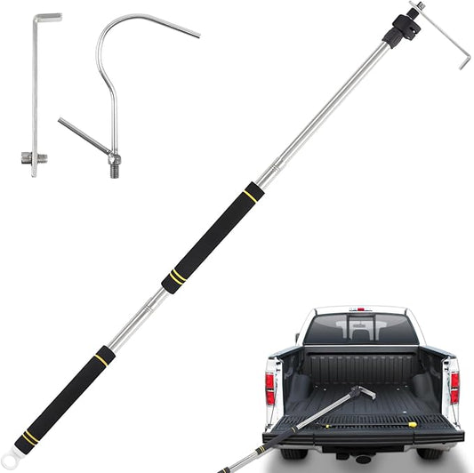 Cargo Grabber Reach Retriever Tool, Truck Cargo Grabber Adjustable 34-70inch wear-Resistant complimentary Storage Bag Professional Truck Bed Reach Tool Convenient and efficient Pickup