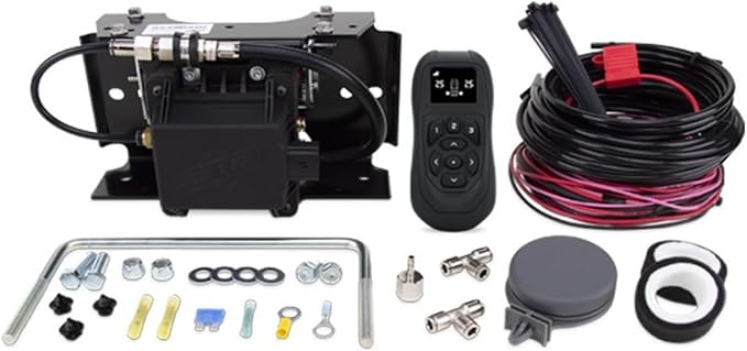 TrendsAuto Air Lift LoadLifter 5000 Air Spring Kit & WirelessAir 2nd Gen Compressor EZ Mount fits 2004 2026 F450 F550 Commercial Chassis | Includes TrendsAuto Decal