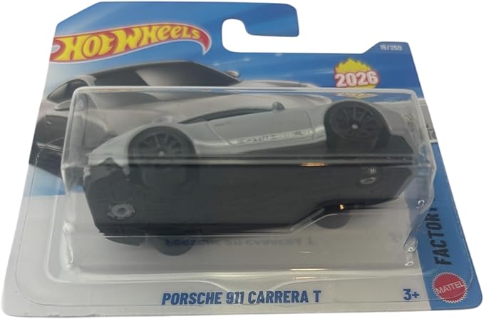 Hot Wheels Porsche 911 Carrera T [Gray] Factory Fresh 1/5, 15/250 New for 2026! 1:64 Scale Diecast Toy Vehicle