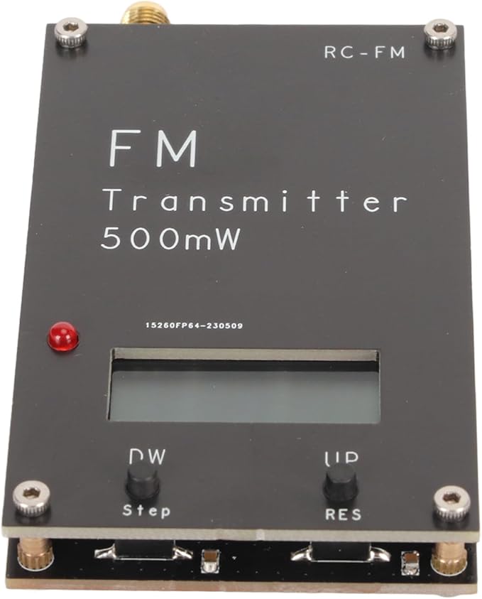 Fm Transmitter Stereo Transmitter, 500mW FM Transmitter with LCD Screen Type C Port 320 Transmitter Frequencies for Church Parking Lot