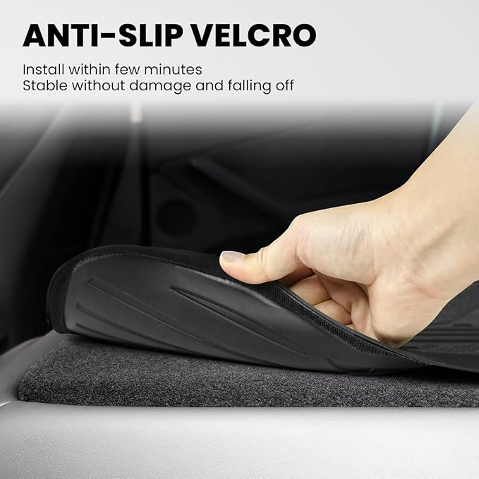 Lasfit Kick Mats for Hyundai Palisade 2026 7-Seat (Not Fit 8-Seat), 2nd Row Captain Chair Seat Back Cover Protectors, TPE Waterproof All-Weather Rear Backrest Liner