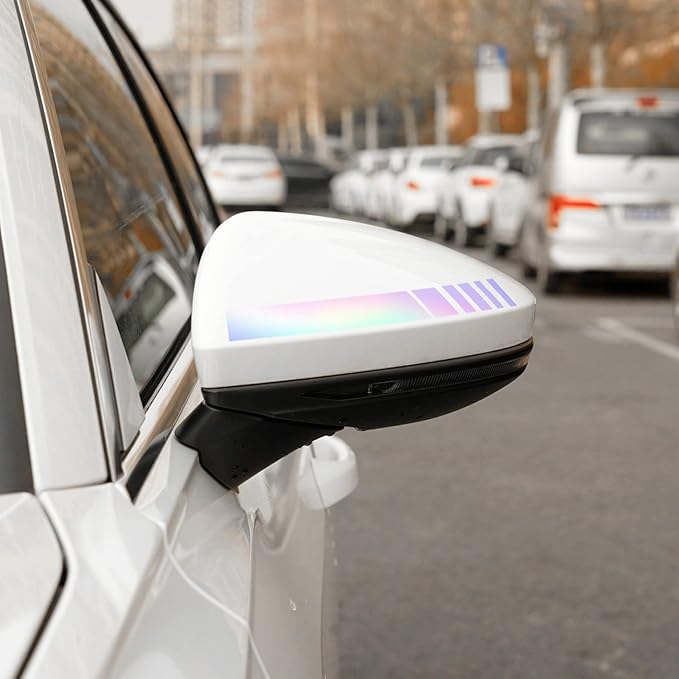 SINGARO Car Rear View Mirror Stickers Decor Car Body Sticker Vinyl 4pcs (Colorful)