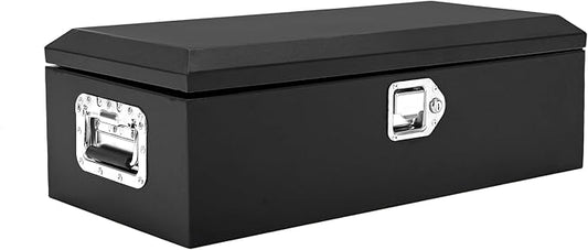 20 Inch Heavy Duty Steel Truck Bed Tool Box Truck Car Outdoor Trailer Pickup Toolbox, RV Storage Organizer w/Lock & Keys