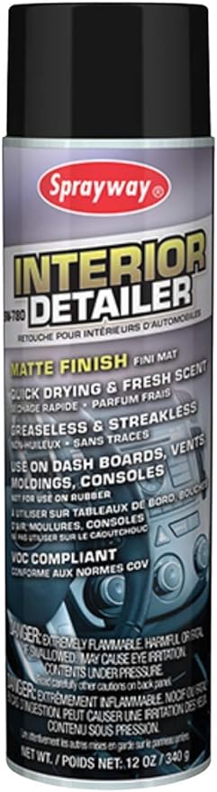 Sprayway SW780-12PK Interior Detailer, 12 oz, Pack of 12