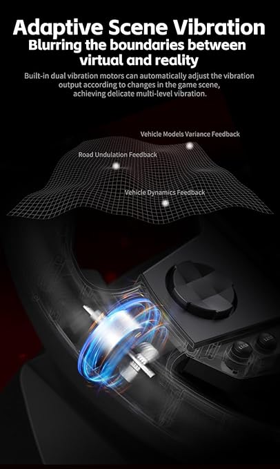 PXN V9 Gen2 Gaming Racing Wheel With magnetic Pedals and Shifter 270/900° Dual-Vibration Driver free, sim car Driving pc Steering Wheel for PC,PS4,PS3,Xbox one, Xbox Series X/S switch