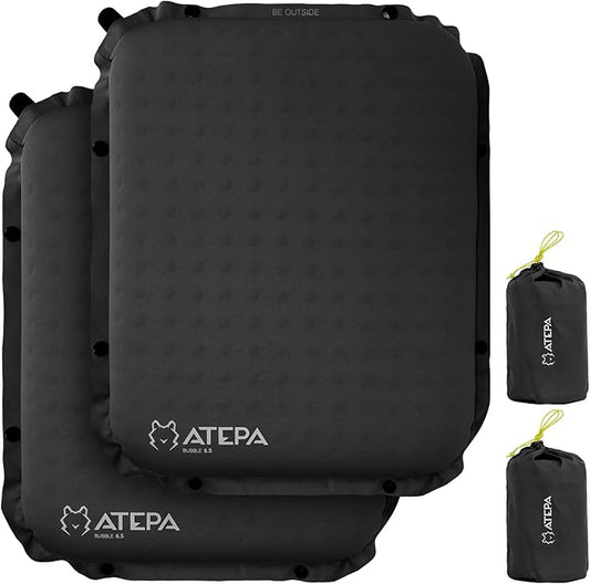 ATEPA Inflatable Seat Cushion, Compact Self-Inflating Seat Cushion for Stadium Airplane Air Travel Bleacher Camping, Blow Up Foam Seat Pad for Outdoor Sports Events Backpacking Hiking Sitting