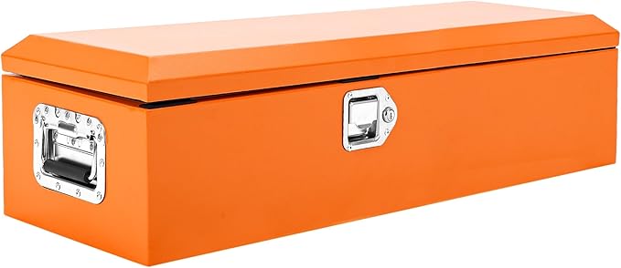 39 Inch Heavy Duty Steel Truck Bed Tool Box Truck Car Outdoor Trailer Pickup Toolbox, RV Storage Organizer w/Lock & Keys