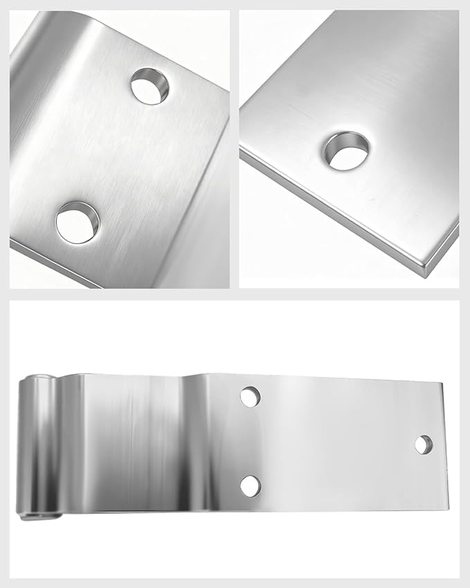 HS4502 S2623 Commercial Vehicle Three-Hole Door Hinge - 9.64x2.68x1.97in, Φ0.9, Heavy-Duty Steel, for Trucks & Buses - Durable & Precision-Made