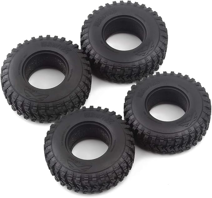 INJORA RC Tires 1.9inch 4Pcs RC Rubber Tyre Set Wheel Tires for 1:10 RC Crawler Axial SCX10 SCX10 III AXI03007 D90 TF2 MST Tamiya