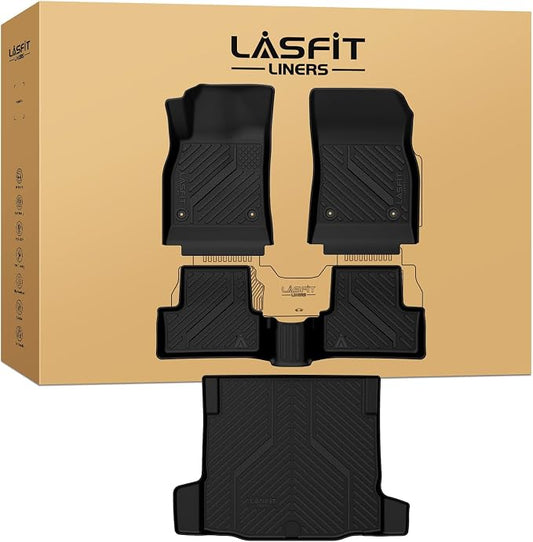 LASFIT Floor Mats for Chevrolet Cruze 2011-2015/2016 Cruze Limited, All Weather TPE Custom Fit Floor Mats for Cars, 1st and 2nd Row Car Floor Mats for Cruze