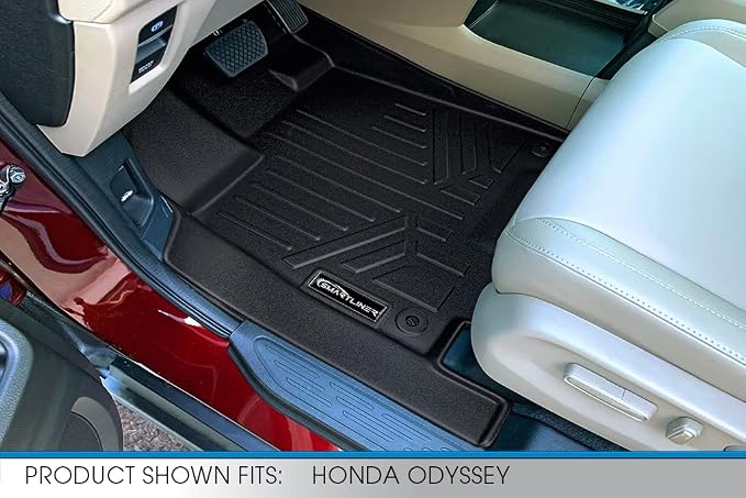 SMARTLINER Custom Fit Floor Mats 1st Row Liner Set Compatible with 2018-2025 Honda Odyssey
