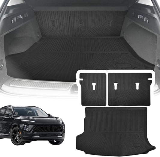 Cargo Liner Compatible with 2021-2025 Buick Envision Trunk Mat Cargo Mat Back Seat Cover Protector (Backrest Mats+Trunk Mat)