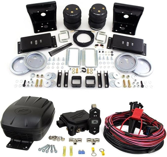 TrendsAuto Air Lift LoadLifter 5000 Air Spring Kit & WirelessOne 2nd Gen Compressor fits 2005 2010 F250 F350 Super Duty 4WD RWD | Single-Path Control | Includes TrendsAuto Decal
