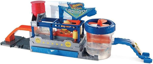 Hot Wheels FTB66 City Mega Car Wash Connectable Play Set with Diecast & Mini Toy Car