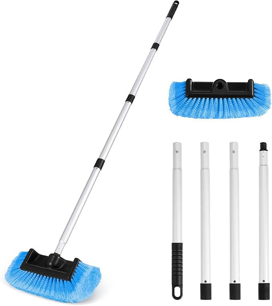 Ordenado 62" Car Wash Brush with Long Handle, Soft Bristle Car Cleaning Brush Supplies, Cars Brushes for Washing Exterior, Cars Washing Brushes Scratch-Free Wash Mop Kit, Universal for RV Truck SUV