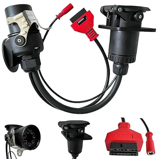 ABS EBS ISO7638 Road Commercial Vehicles Diagnostic Connectors-Electrical Connections Between Tractor&Trailer and Towing Vehicles,OBD Port to OBD2 Diagnostic Scanners.