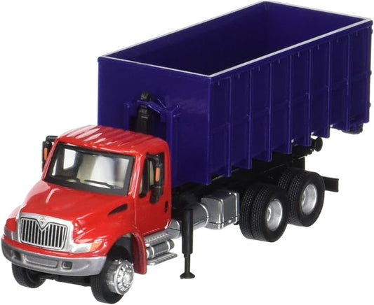 Walthers SceneMaster International, Red and Purple 4300 Dumpster Truck