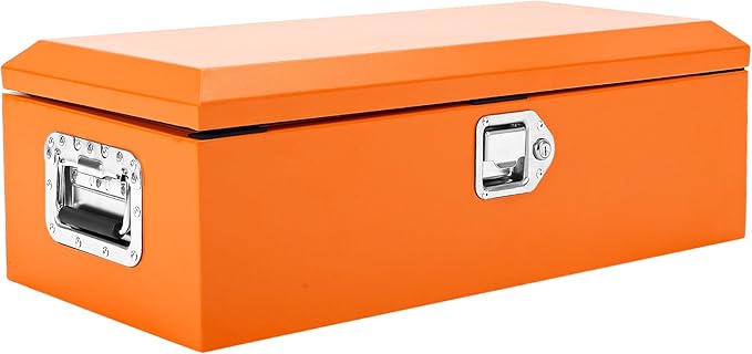 30 Inch Heavy Duty Steel Truck Bed Tool Box Truck Car Outdoor Trailer Pickup Toolbox, RV Storage Organizer w/Lock & Keys