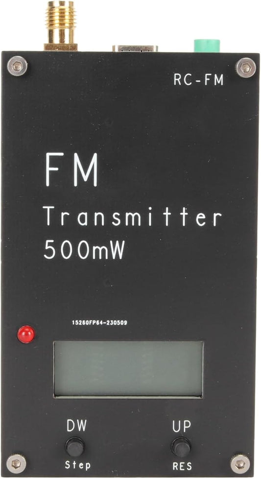 Fm Transmitter Stereo Transmitter, 500mW FM Transmitter with LCD Screen Type C Port 320 Transmitter Frequencies for Church Parking Lot