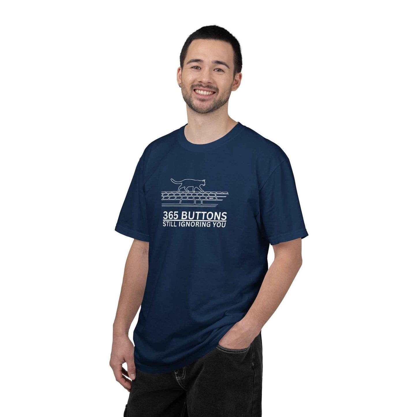 365 Buttons Still Ignoring You – Cat Keyboard T-Shirt