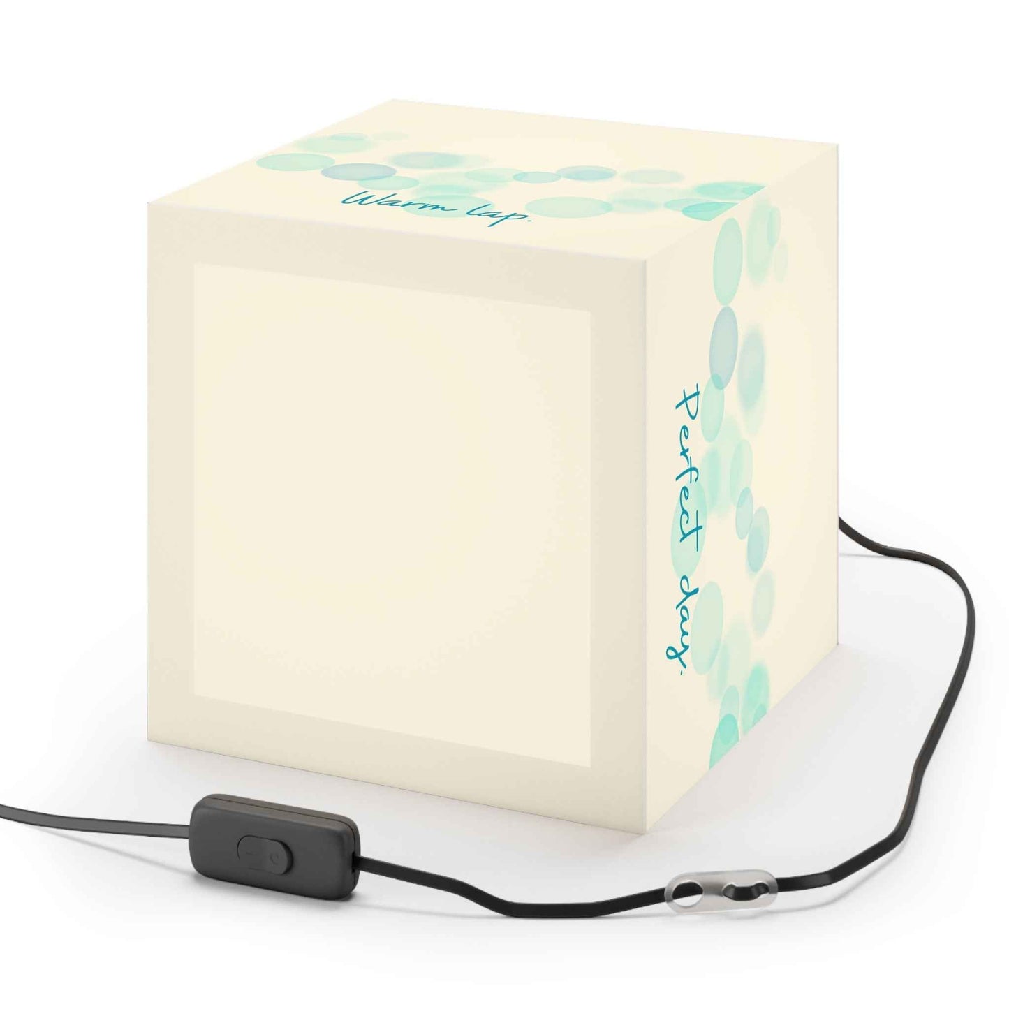 Soft Paws Perfect Day Cat Cube Lamp – Cozy Cat Lover Accent Light