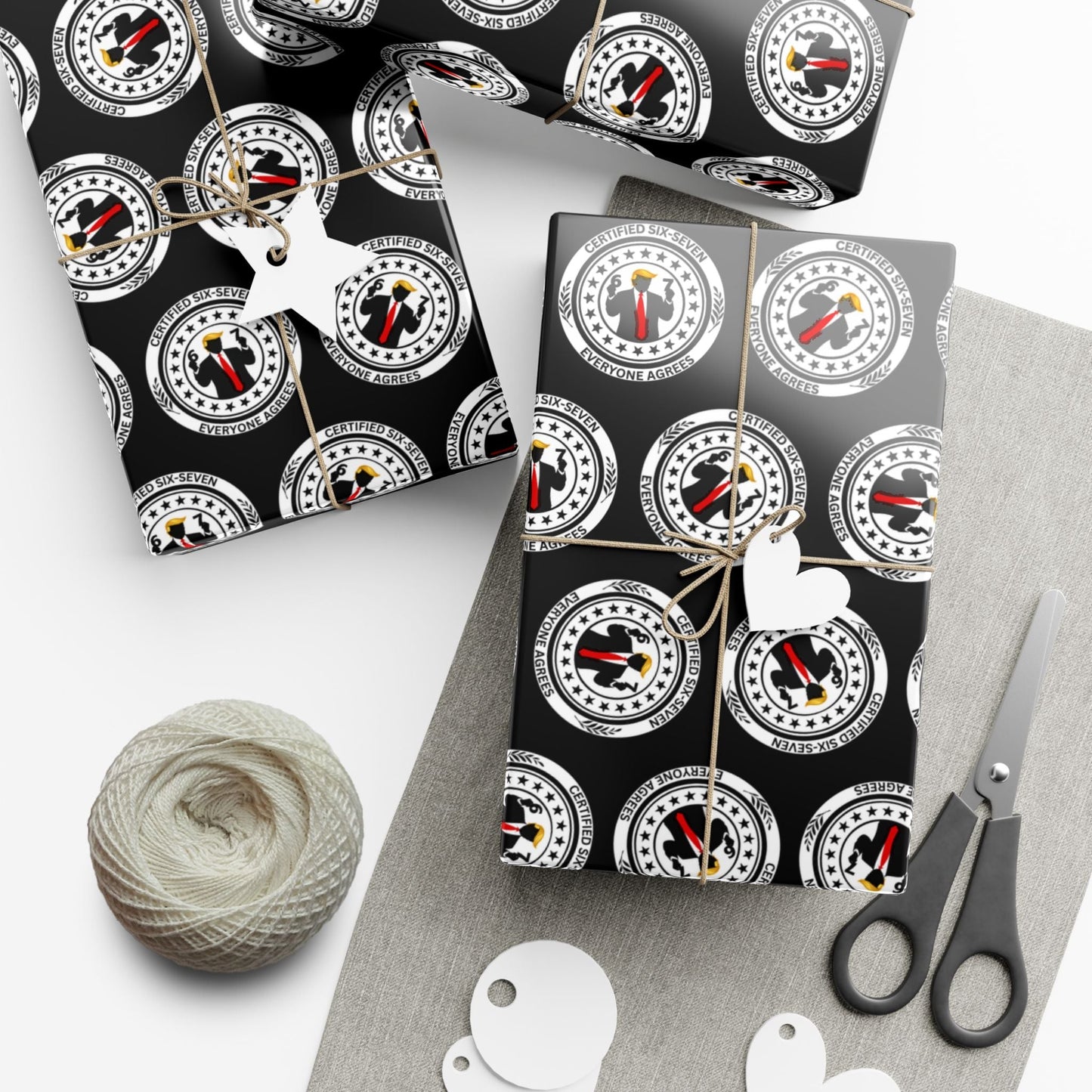 Certified Six-Seven Gift Wrap Paper (Political Parody)