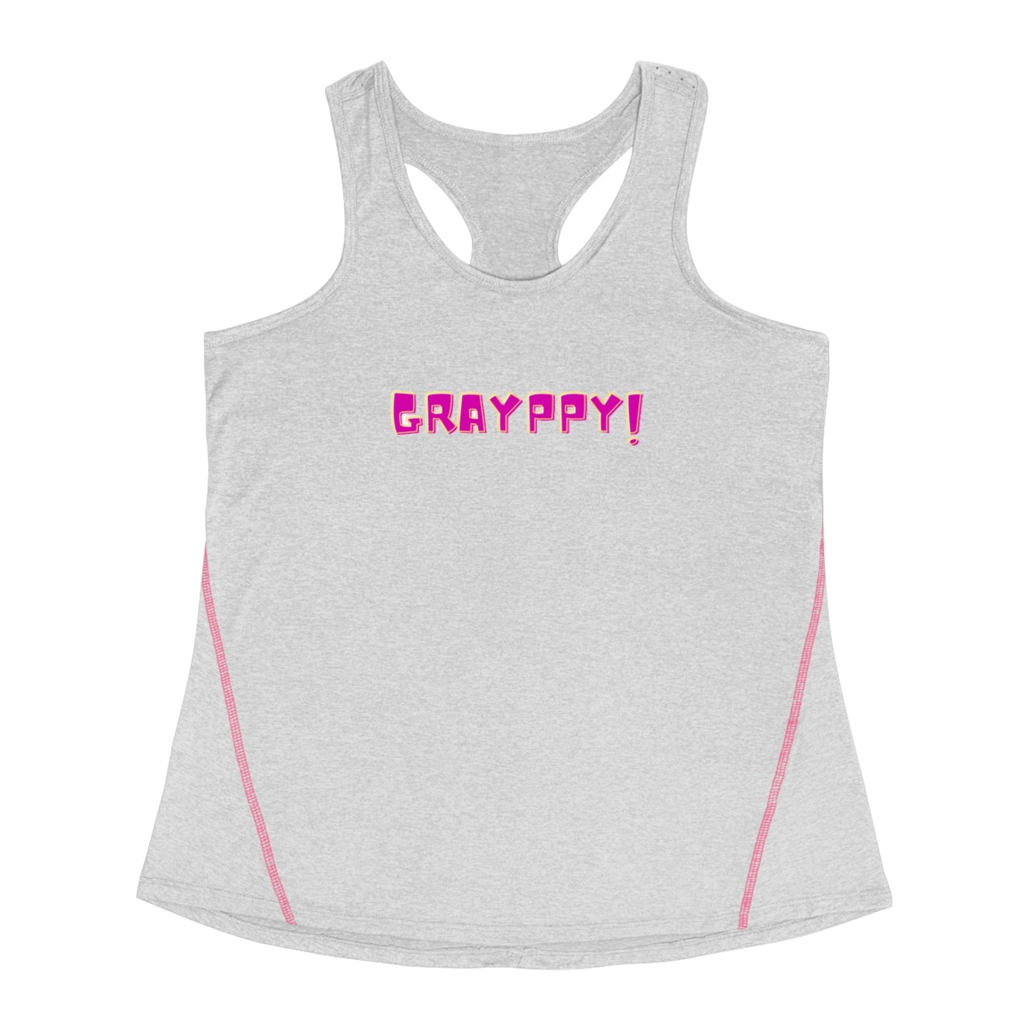 Women's Racerback Sports Top Grayppy