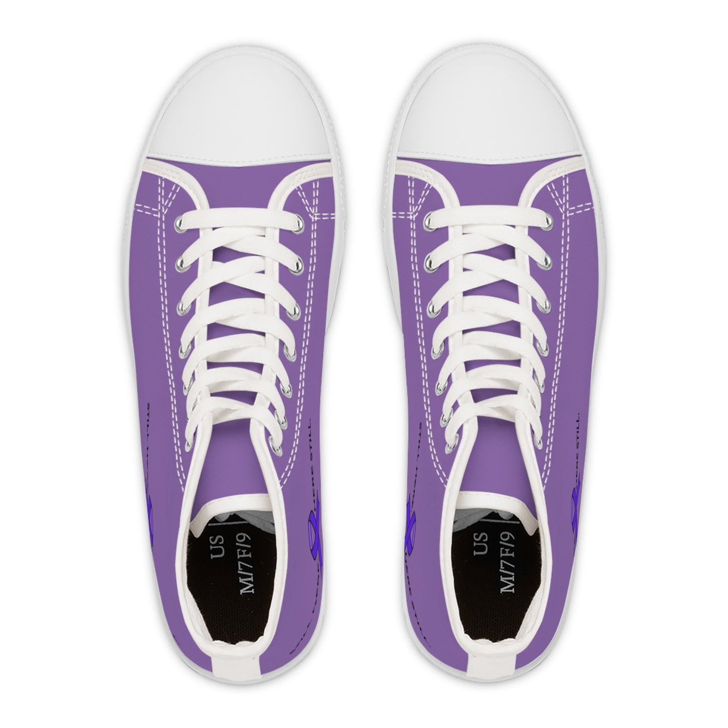 Still Here. Here Still. Women’s High-Top Sneakers – Epilepsy Awareness