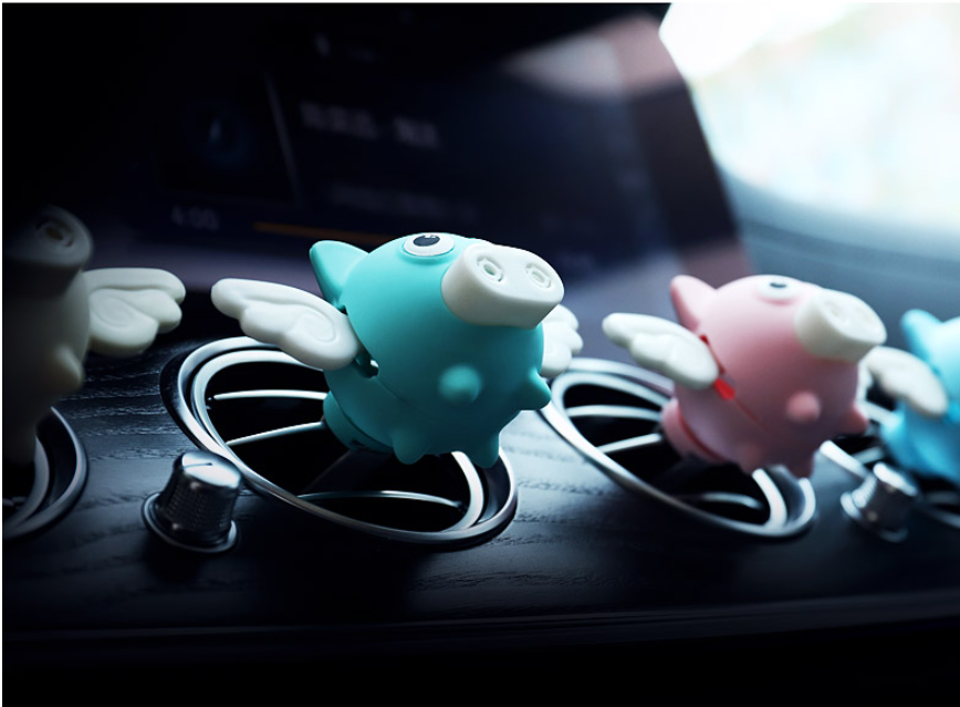 Car Air Freshener - Little Flying Pig Perfume Clip