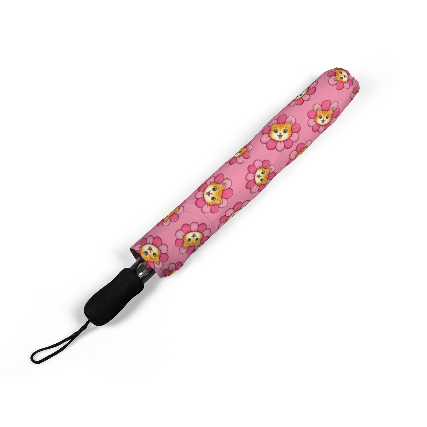 Flower Power, Cat Energy – Compact Umbrella